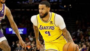 Platz 15: D.J. AUGUSTIN | Team: Los Angeles Lakers | Alter: 34 Jahre | Status: Unrestricted Free Agent | Gehalt 21/22: 0,622 Millionen | Stats 21/22: 5,3 Punkte und 1,9 Assists bei 42,3 Prozent FG und 41,5 Prozent Dreier in 16,1 Minuten (55 Spiele).