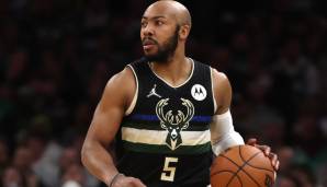 Platz 13: JEVON CARTER | Team: Milwaukee Bucks | Status: Unrestricted Free Agent | Gehalt 21/22: 4,1 Mio. | Stats 21/22: 4,2 Punkte, 1,7 Rebounds und 1,5 Assists bei 38,7 Prozent FG und 38,6 Prozent Dreier in 13,7 Minuten (66 Spiele)