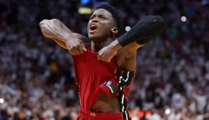 Platz 8: VICTOR OLADIPO | Team: Miami Heat | Alter: 30 | Status: Unrestricted Free Agent | Gehalt 21/22: 2,4 Mio | Stats 21/22: 12,4 Punkte, 2,9 Rebounds und 3,5 Assists bei 47,9 Prozent FG und 41,7 Prozent Dreier in 21,6 Minuten (8 Spiele)