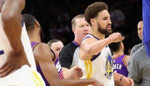 Klay Thompson wurde im dritten Viertel ejected.