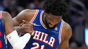 Joel Embiid verletzte sich im Spiel bei den Golden State Warriors am Meniskus.