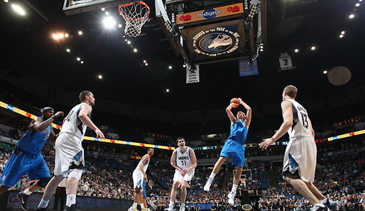 Dirk Nowitzki war mit 25 Punkten Topscorer beim Mavs-Sieg in Minnesota