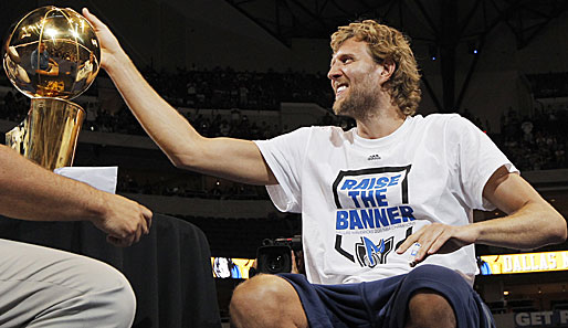 Dirk Nowitzki wird den Gewinn der NBA Championship auch in seiner Heimatstadt Würzburg feiern