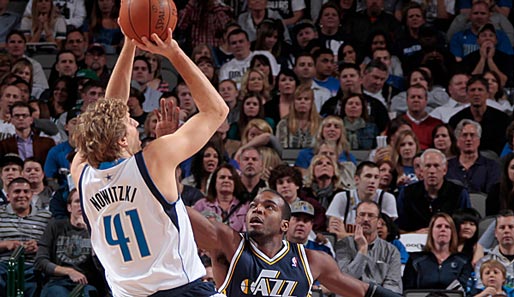 Dirk Nowitzki erzielte mit 40 Punkten seine persönliche Saisonbestleistung