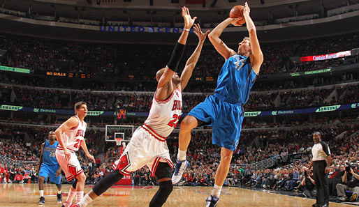 Dirk Nowitzki erzielte bei der Niederlage in Chicago 17 Punkte