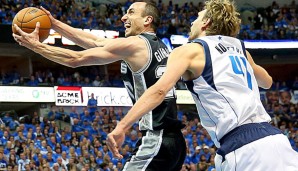 San Antonios Manu Ginobili (l.) war mit 23 Punkten Topscorer der Partie