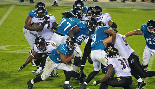 Jaguars-Running-Back Maurice Jones-Drew erlief gegen Baltimore 105 Yards