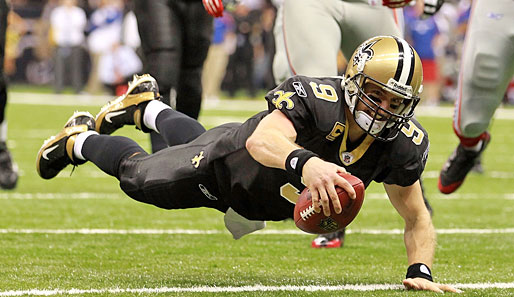 Drew Brees führte die New Orleans Saints zum klaren Sieg gegen die New York Giants