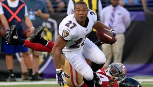 Ray Rice ist nach seiner Sperre wieder zurück und wird gefeiert