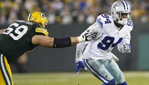 Randy Gregory (r.) setzt seine NFL-Karriere aufs Spiel