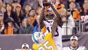 Bengals-Receiver A.J. Green dominierte die Dolphins phasenweise nach Belieben