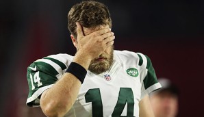 Ryan Fitzpatrick steht nach sechs Spielen bei fünf Touchdowns und elf (!) Interceptions