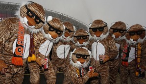 Die Fans in London scheuten für ihre Outfits weder Kosten, noch Mühen