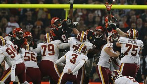 Die Washington Redskins kamen in London gegen Cincinnati nicht über ein Remis hinaus