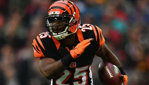 Giovani Bernard steht in dieser Saison bei 337 Rushing- und 336 Receiving-Yards