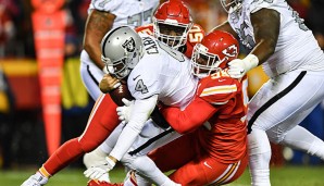 Derek Carr sah kein Land gegen die KC-Defense