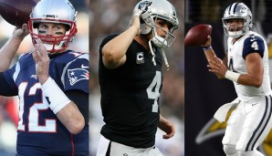 Tom Brady, Derek Carr und Dak Prescott sind heiße Favoriten im MVP-Rennen