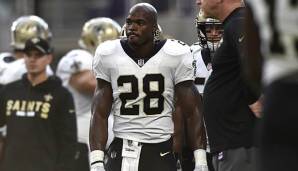 Adrian Peterson hatte ein wenig zufriedenstellendes Debüt für die New Orleans Saints