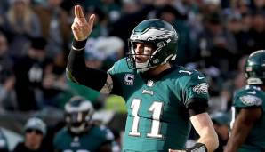 5. Philadelphia Eagles: Welches Gesicht zeigt Carson Wentz nach der Rückkehr vom Kreuzbandriss und wann wird er überhaupt wieder fit sein? Die Eagles haben Mike Wallace als Ersatz für Torrey Smith geholt und dürften hier kaum an Qualität verloren haben.