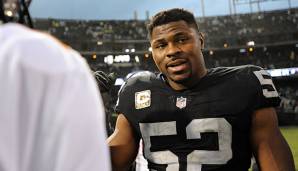 Khalil Mack von den Oakland Raiders pocht auf einen neuen Vertrag.