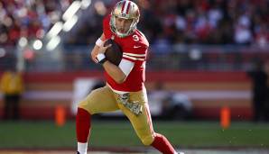 OHNE WERTUNG: C.J. Beathard, 49ers: Hatte seinen ersten Start nach der Garoppolo-Verletzung - und spielte solide. Die große Frage wird sein, wie lange er diese Hits einstecken kann.