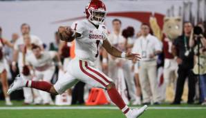 Kyler Murray - Oklahoma (95,8): Der spannendste QB im Draft! Er ist nur 1,78 m groß, dafür aber extrem mobil. Er gewann die Heisman Trophy. Doch: Er unterschrieb bereits bei den Oakland A's in der MLB und keiner weiß, ob er NFL spielen will.