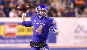 8. Brett Rypien, Boise State. Mechanics, Beinarbeit, Release - Rypien ist ein unheimlich weit entwickelter Passer und kann das ganze Feld lesen und akkurat bedienen. Seine Armstärke und schneller Pressure sorgen für Bedenken.