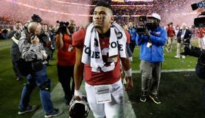 Tua Tagovailoa (Quarterback, Alabama): "Tank for Tua" ist real! Tagovailoa dominierte mit Alabama und glänzt vor allem durch herausragende Accuracy. Hat allerdings noch Probleme mit Pressure. Und: Tua ist Linkshänder.