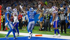 Ty Johnson, Lions (vs. Giants): Kerryon Johnson wurde auf IR gesetzt, damit dürfte Ty der Early-Down-Back sein. Und: Mit den Giants wartet ein dankbarer Gegner. New York ließ bereits sieben Rushing Touchdowns zu, nur die Jets haben noch mehr.