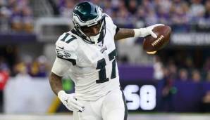 Alshon Jeffery, Eagles (@Bills): Jeffery kommt über seine letzten vier Spiele nur auf knapp über 200 Receiving Yards. Und: Die Bills haben in der gesamten Saison erst zwei WR-Touchdowns zugelassen. Nicht gerade ein Erfolgsrezept...