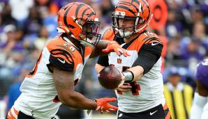 Joe Mixon, RB, Bengals. Cincinnatis Offensive Line ist extrem schwach - und das bekommt Mixon Woche für Woche zu spüren. 1,3 Yards pro Run gegen die Ravens waren hier ein weiterer Tiefpunkt in einer äußerst schwierigen Saison.