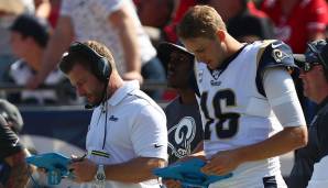 Jared Goff, QB, Rams: Die Rams-Probleme gehen weiter: Die O-Line ist schlecht, und Goff funktioniert unter Druck einfach nicht. Die starke 49ers-Defense deckte das ebenfalls schonungslos auf, und die Rams-Probleme bleiben ein zunehmend ernsthaftes Thema.