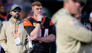 CINCINNATI BENGALS: Dalton hat seinen Starter-Platz bei den Bengals verloren, Ryan Finley ist nicht die langfristige Lösung. Cincy liegt voll auf Nummer-eins-Pick-Kurs. Gibt es daher im nächsten Draft den neuen Quarterback?