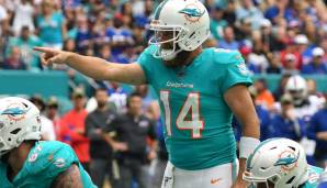 MIAMI DOLPHINS: Den ersten Pick werden die Dolphins aller Voraussicht nach doch nicht bekommen. Eine langfristige Lösung ist Ryan Fitzpatrick trotz guter Leistungen allerdings nicht. Miami braucht seinen Quarterback für die Zukunft.