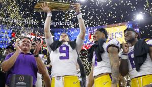 Joe Burrow war der überragende Mann beim Sieg von LSU über Clemson im National Championship Game.