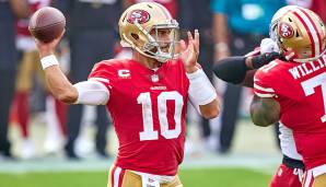 26. Jimmy Garoppolo, San Francisco 49ers: Wurde gegen Miami zu früh wieder reingeworfen, ist noch schwer einzuordnen. Die Niners brauchen ihn als den "Game Manager Plus", der er sein kann. Bisher sind es zu viele Read- und Pocket-Fehler.