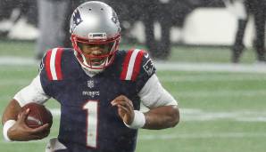 Cam Newton und die Patriots besiegten die Ravens bei heftigem Regen.