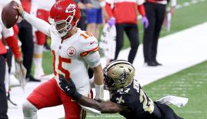 Patrick Mahomes und die Chiefs haben den Showdown mit den Saints knapp für sich entschieden.