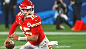 Patrick Mahomes musste im Super Bowl LV permanent um sein Leben rennen.