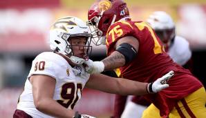 23. N.Y. JETS (via SEA) - ALIJAH VERA-TUCKER, OG, USC. Cornerback wäre hier die Alternative. Vera-Tucker könnte aber auf Guard oder Right Tackle sofort starten und wäre ein Move dahingehend, um den Rookie-Quarterback etwas aufzubauen.