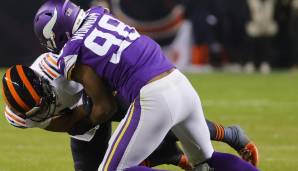 DJ Wonnum überragte gegen die Bears mit 3 Sacks für die Vikings.