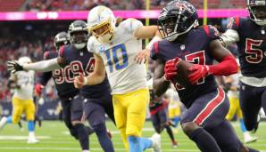 LOS ANGELES CHARGERS: Die Chargers verloren nicht nur gegen die Texans, sie kassierten auch noch einen 40-Burger. Nach dieser peinlichen Vorstellung bangen auch sie wieder um die Playoffs, nachdem sie vor zwei Wochen noch wie Contender aussahen.