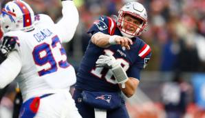 Mac Jones muss mit den Patriots erneut nach Buffalo reisen.