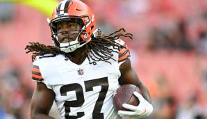 KAREEM HUNT - Running Back, Browns: Hunt wollte bereits während des Camps getradet werden - oder einen neuen Vertrag erhalten. Beides verwehrten ihm die Browns - zunächst. Daher geht er nun in sein letztes Vertragsjahr und ist dann Free Agent.