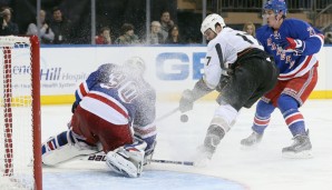 Trotz guter Szenen verlor Henrik Lundqvist das Goalie-Duell gegen Anaheims Frederik Andersen