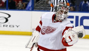 Jonas Gustavsson entschied die Partie gegen die Chicago Blackhaws für seine Detroit Red Wings