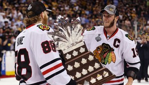 Patrick Kane und Jonathan Toews wollen nach dem Titelgewinn offenbar mehr Gehalt