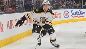 Seth Griffith gewann mit den Boston Bruins gegen die Devils