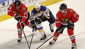 Die Blackhawks hatten gegen die Blues nur wenig Chancen