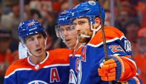 Leon Draisaitl führte die Edmonton Oilers in der NHL zum Sieg.